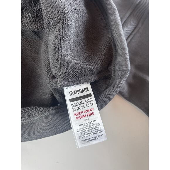 GYMSHARK Loopback Sweat Pullover Asphalt Grey Small Oversized Fit B6A51 Womens - Picture 6 of 11